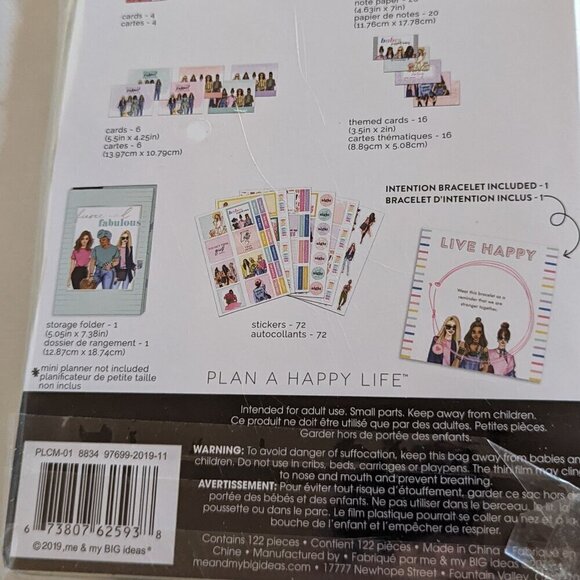 NWT Happy Planner Rong Rong 122 pc Mini Companion Accessories Stickers Bracelet - Picture 5 of 7